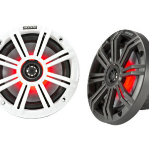 KM 165mm Coaxial Speaker System with White and Charcoal LED Grills