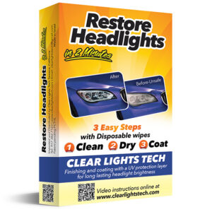 Auto žibintų atnaujinimo priemonė Headlights Cleanings and Restoration Wipes