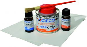 Pripučiamų valčių remonto rinkinys profesionalus PVC grey