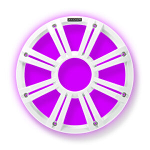 KM 10″ White LED Subwoofer Grill
