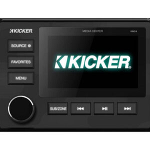 KM Source Unit – 4x 25W , AM/FM, BT, Aux-in + USB, 2 zone Control